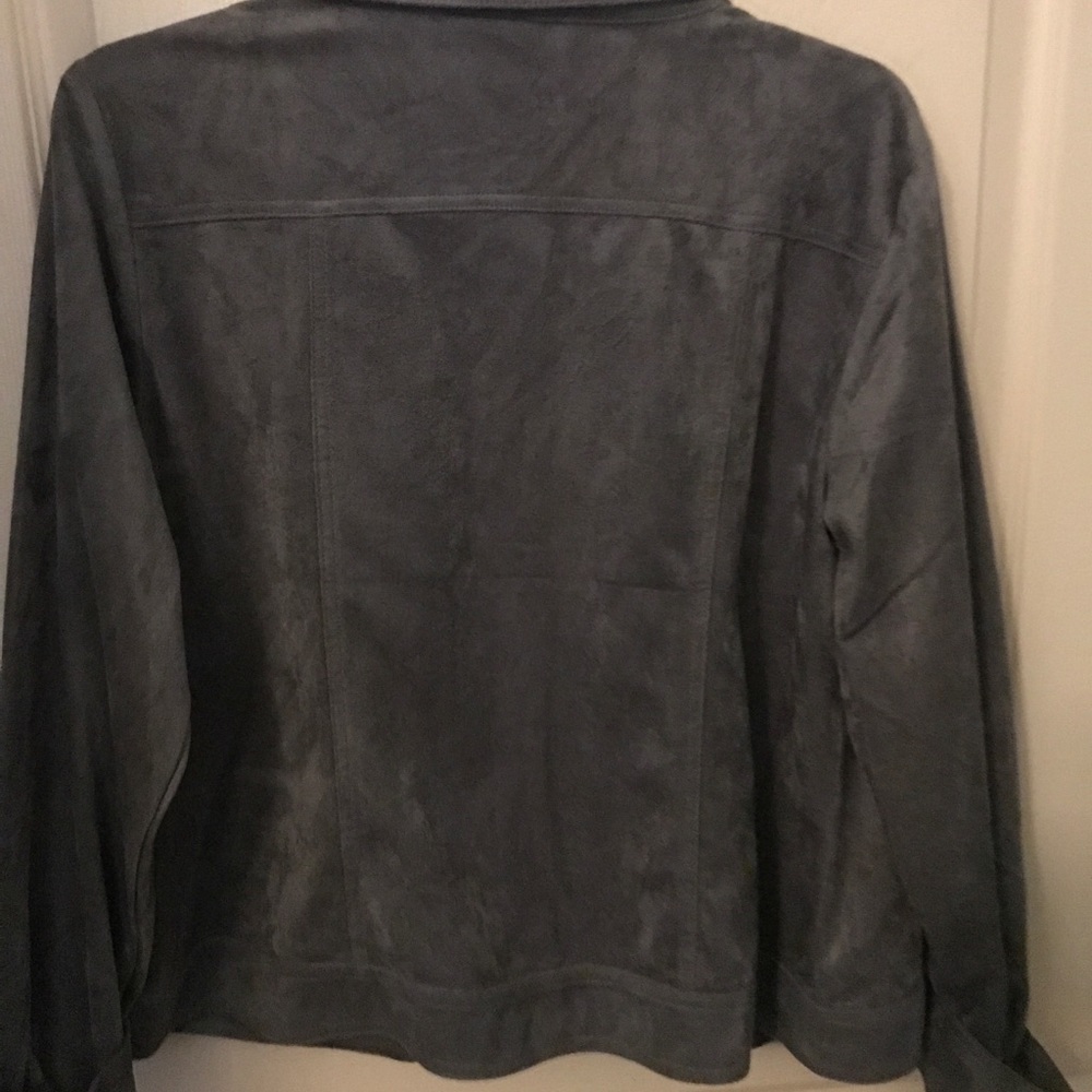 Joan Rivers gray soft jacket - Picture 3 of 3